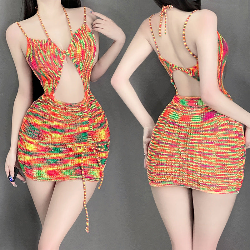 Women's Backless Sweater Pajama Skirts
