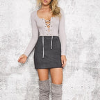 Women's Leather Suede Pencil Skirt Bodycon Short Skirts