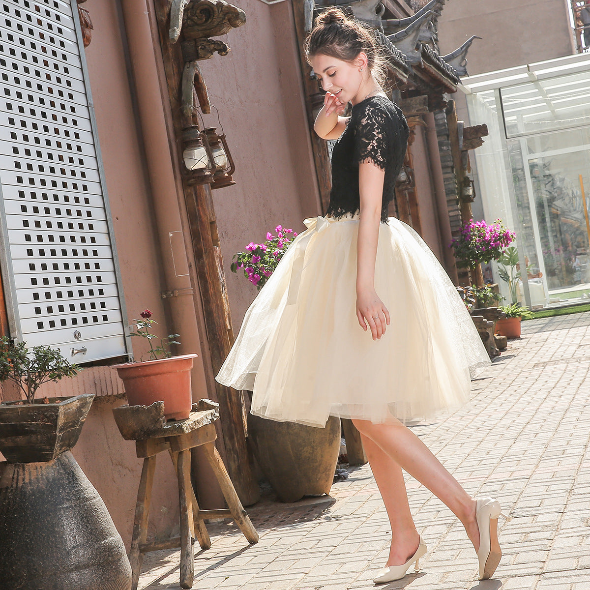 Layered Tulle Women's High Waist Skirts