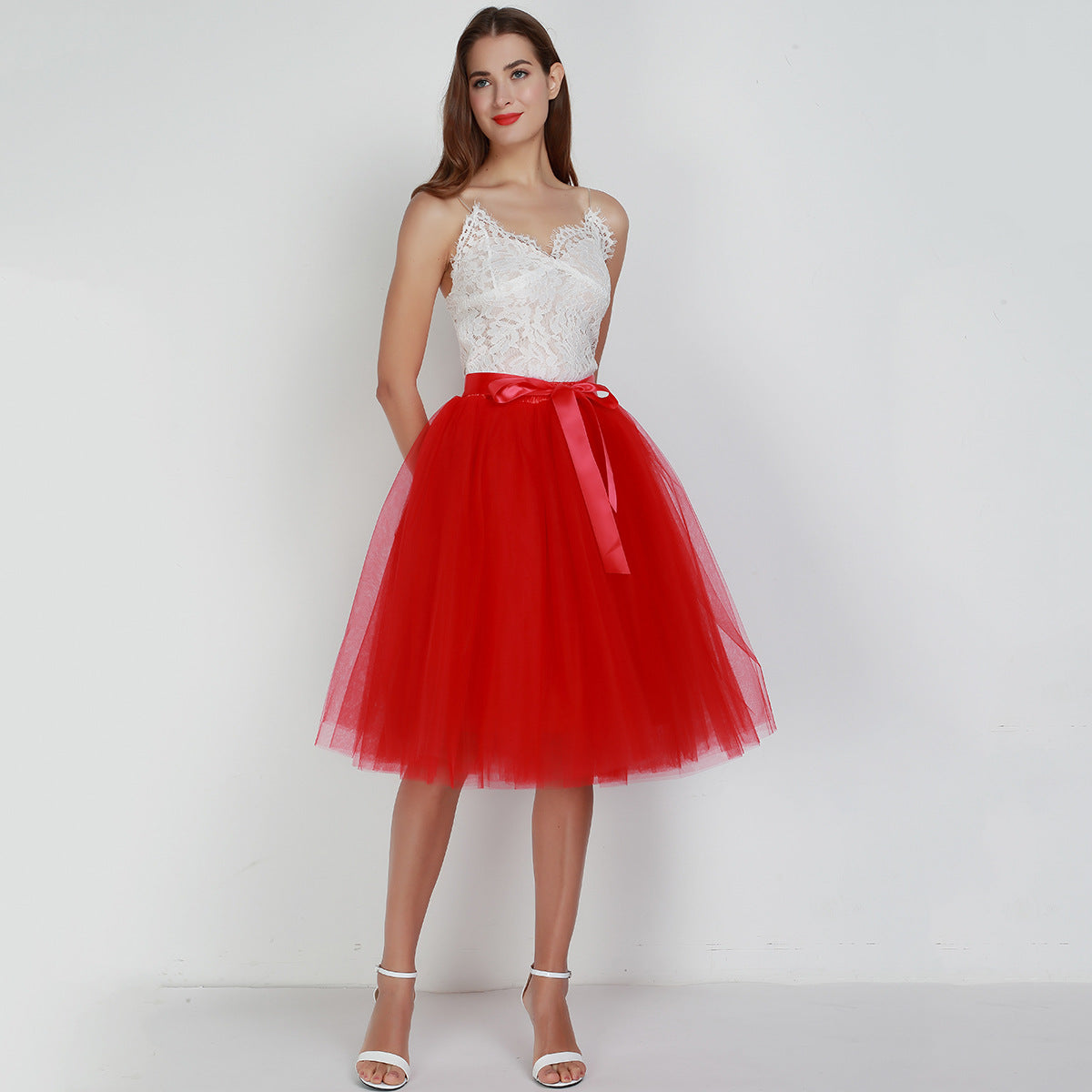 Layered Tulle Women's High Waist Skirts