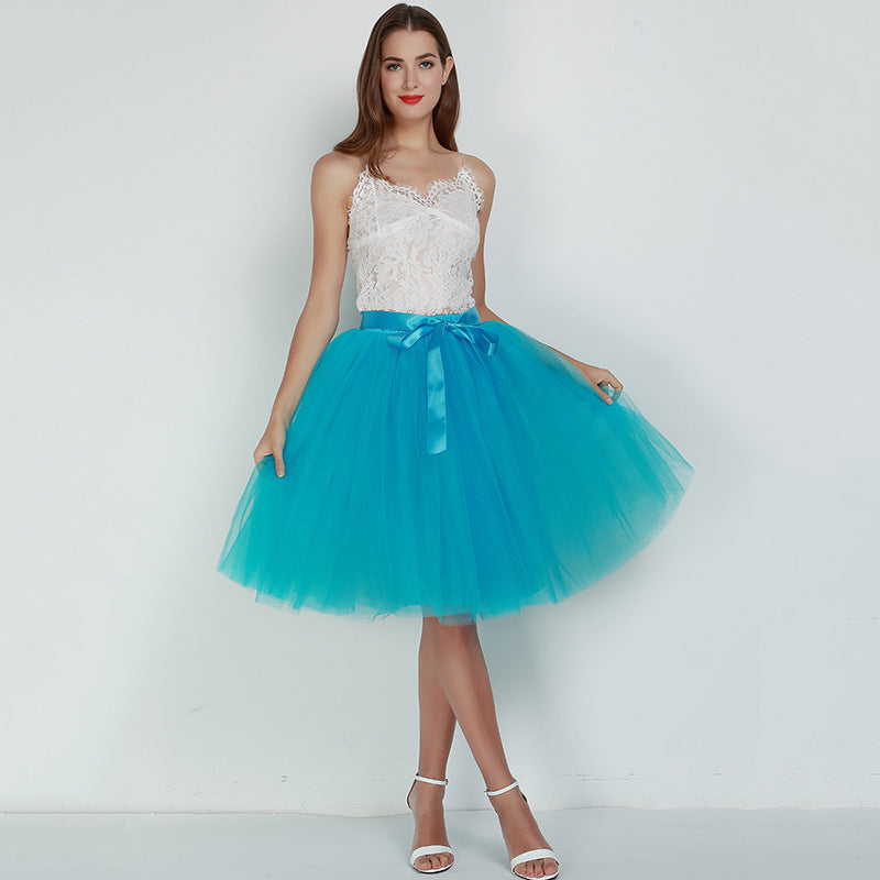 Layered Tulle Women's High Waist Skirts