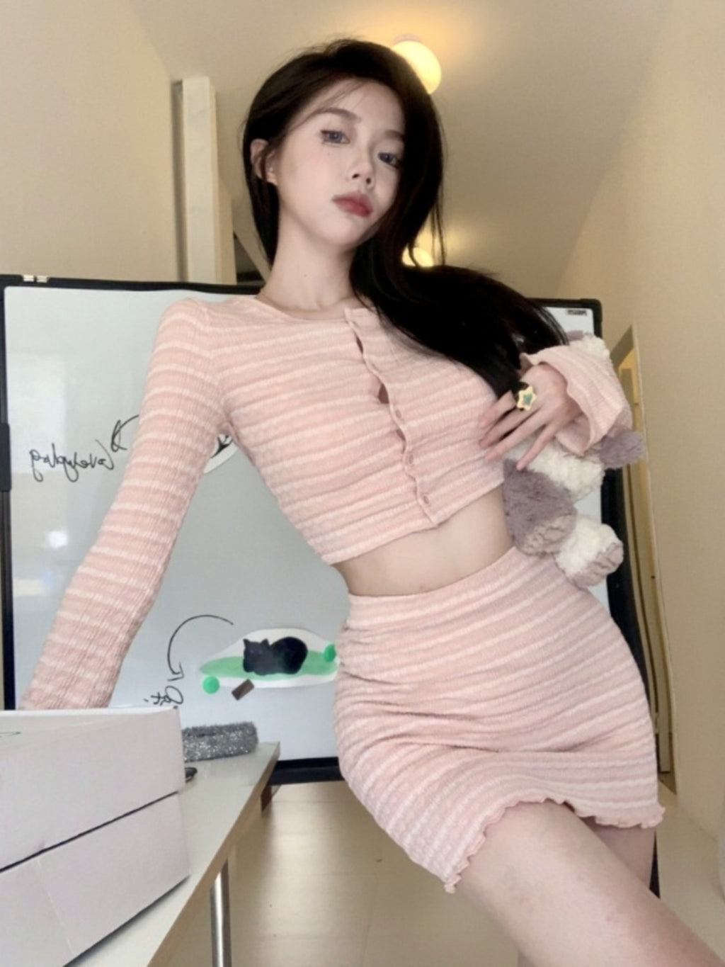 Women's Clothing Coat Skirt French Style Temperament