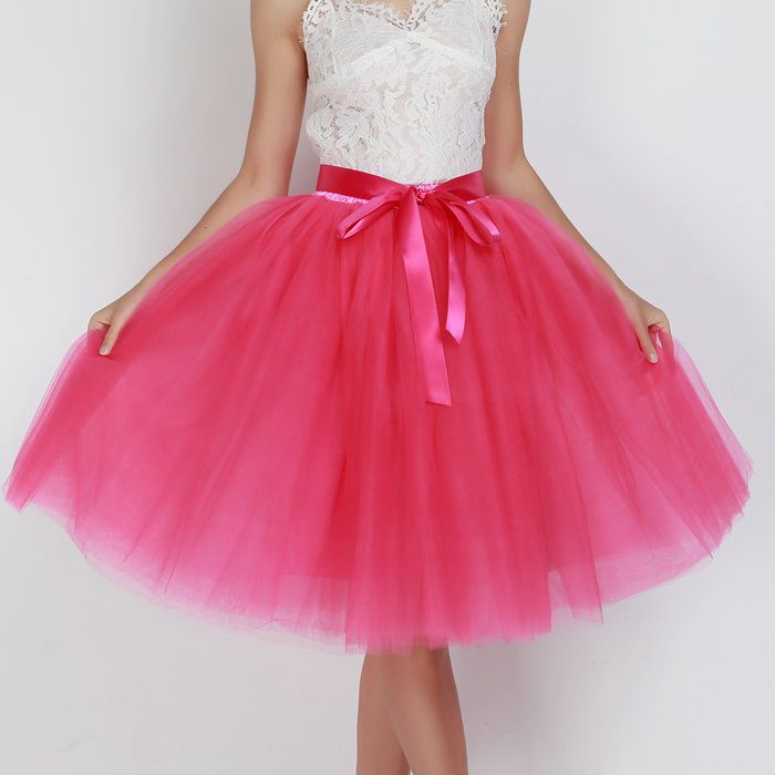 Layered Tulle Women's High Waist Skirts