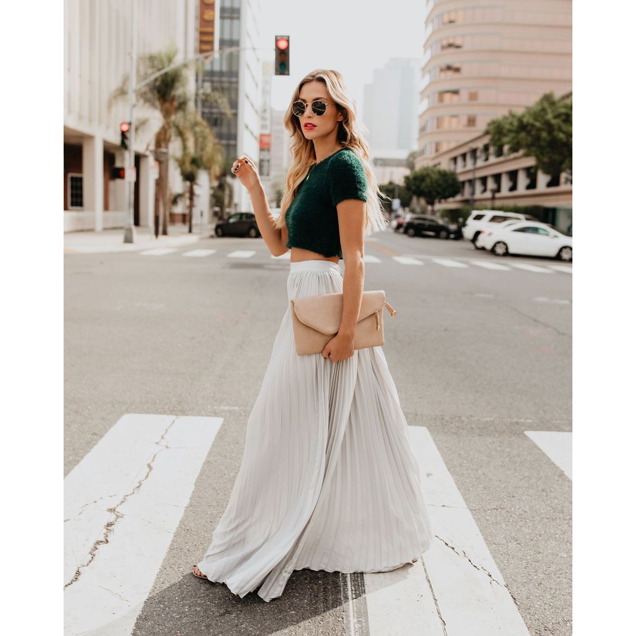 Women's Fashion Casual Skirt, Girls' High-Waist Long Skirts