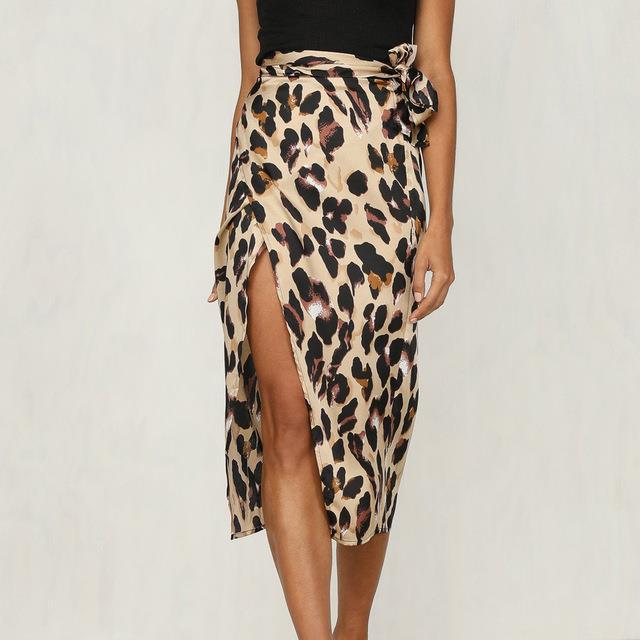 Bandage Long Skirts, Slit Bandage Skirt, Streetwear