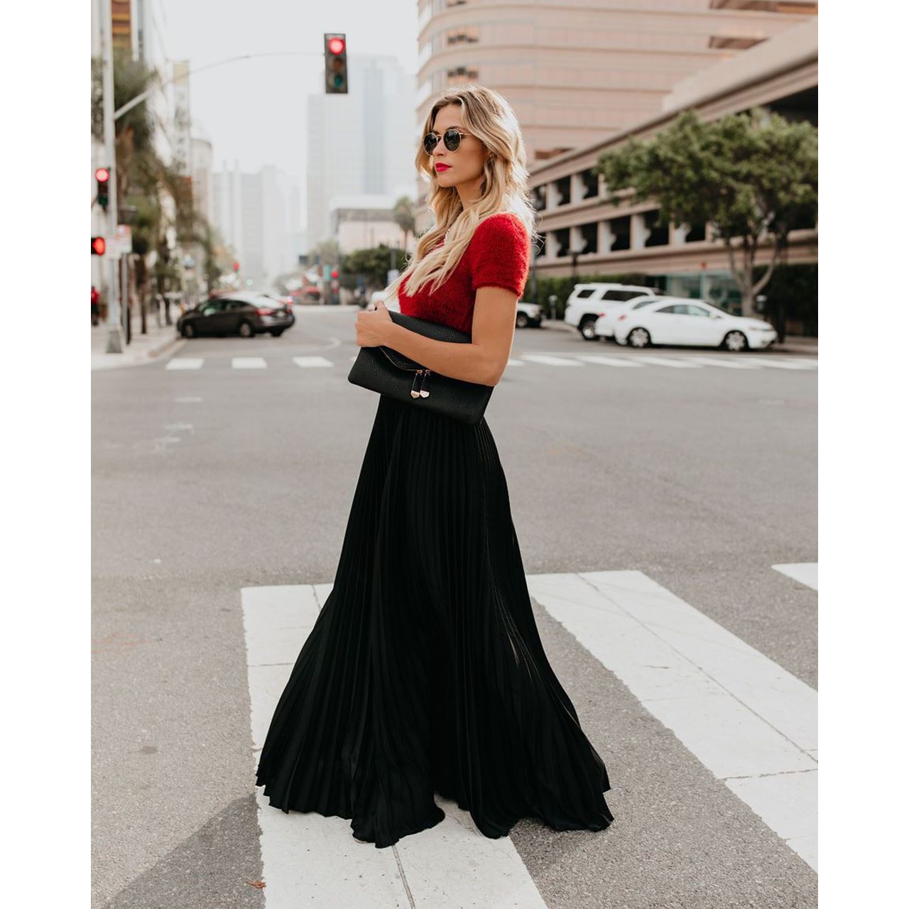 Women's Fashion Casual Skirt, Girls' High-Waist Long Skirts