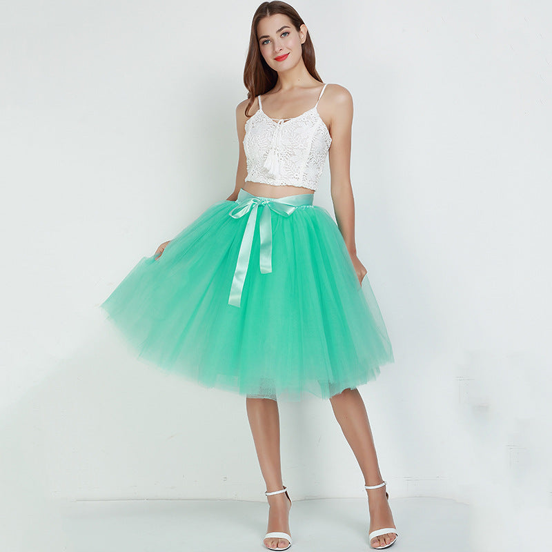 Layered Tulle Women's High Waist Skirts