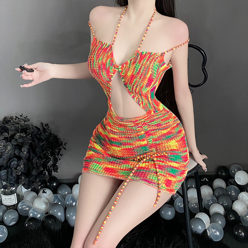 Women's Backless Sweater Pajama Skirts